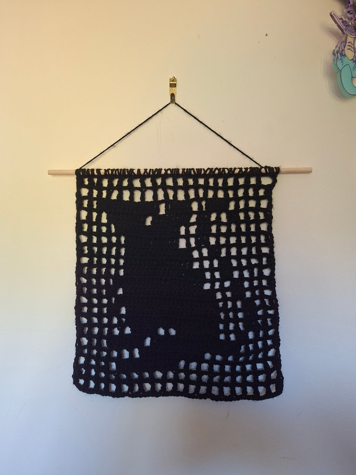 Fillet Crochet Medieval Rat Tapestry