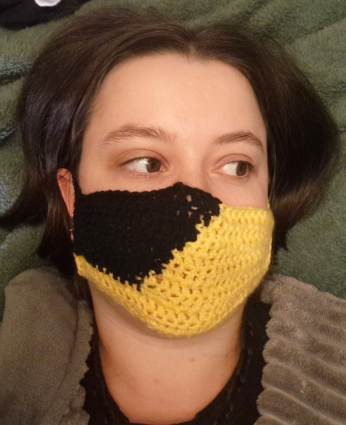 CROCHET PATTERN: Canari Cosplay Face Mask ONE SIZE
