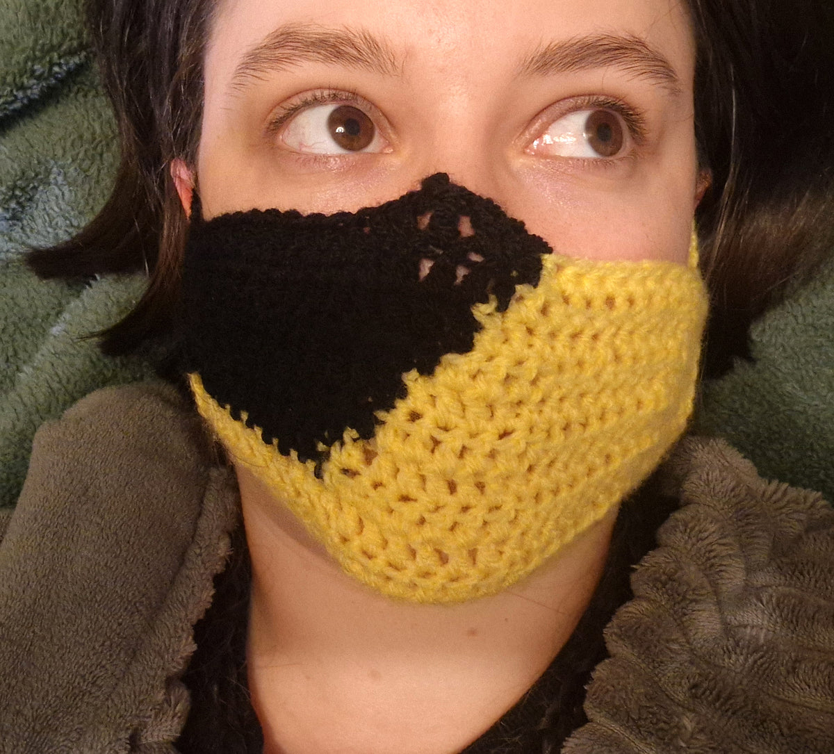CROCHET PATTERN: Canari Cosplay Face Mask ONE SIZE
