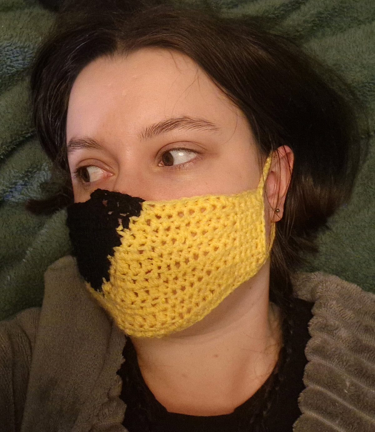 CROCHET PATTERN: Canari Cosplay Face Mask ONE SIZE