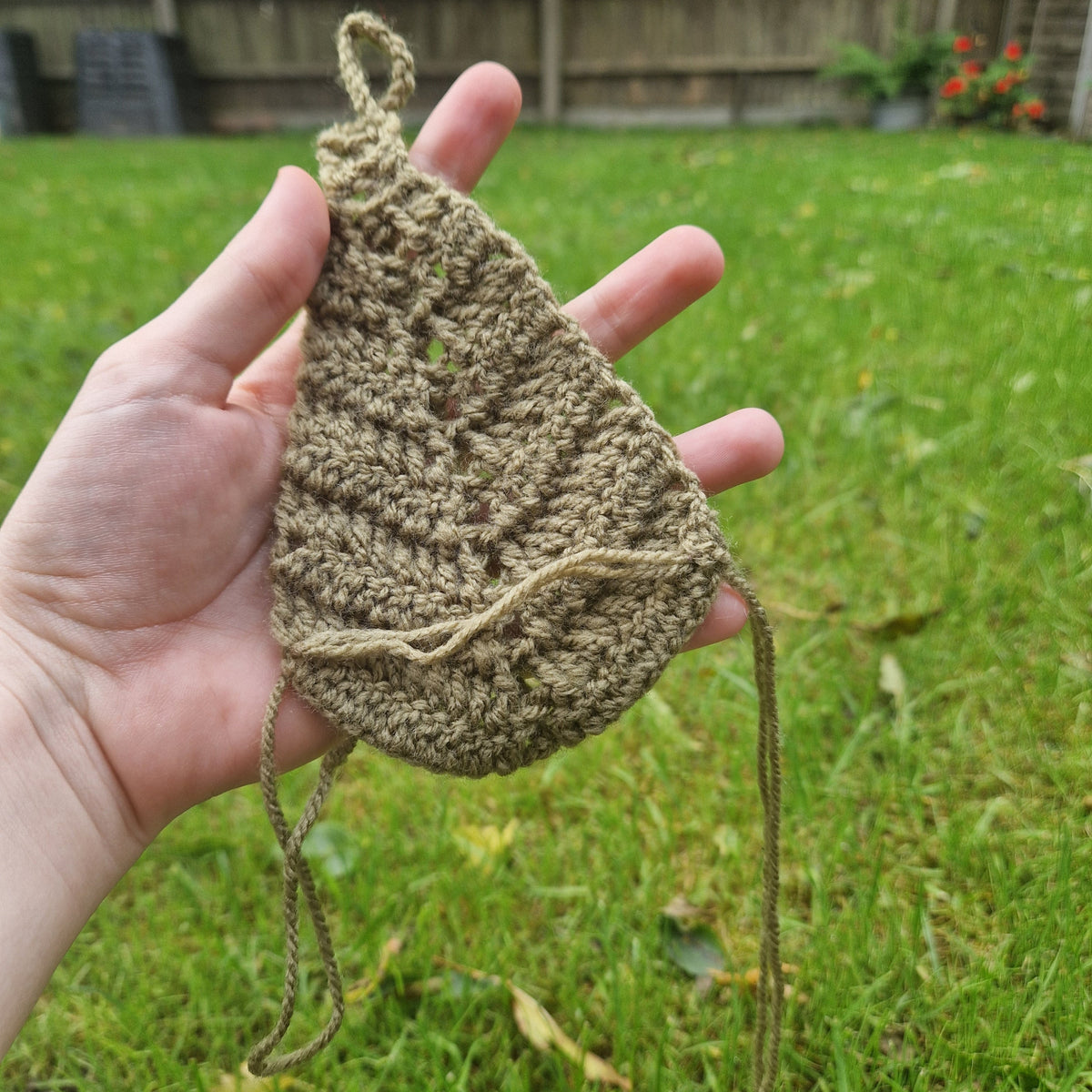 Crochet Leaf Shaped Lace Up Gauntlets PAIR