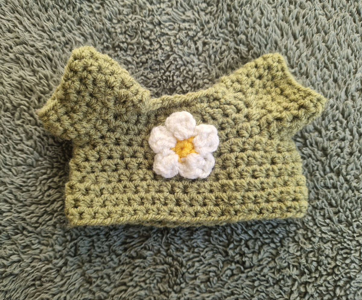 Size SMALL Handmade Crochet Sweater For A Small Build A Bear Frogs