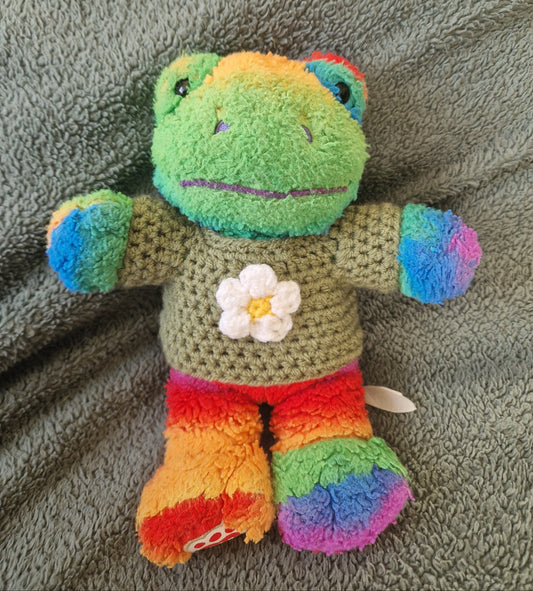 Size SMALL Handmade Crochet Sweater For A Small Build A Bear Frogs