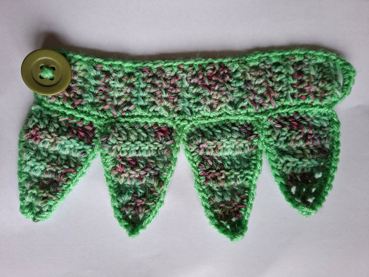 Crochet Pixie Jester Triangle Ankle Cuffs