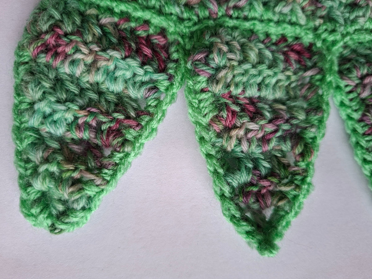 Crochet Pixie Jester Triangle Ankle Cuffs