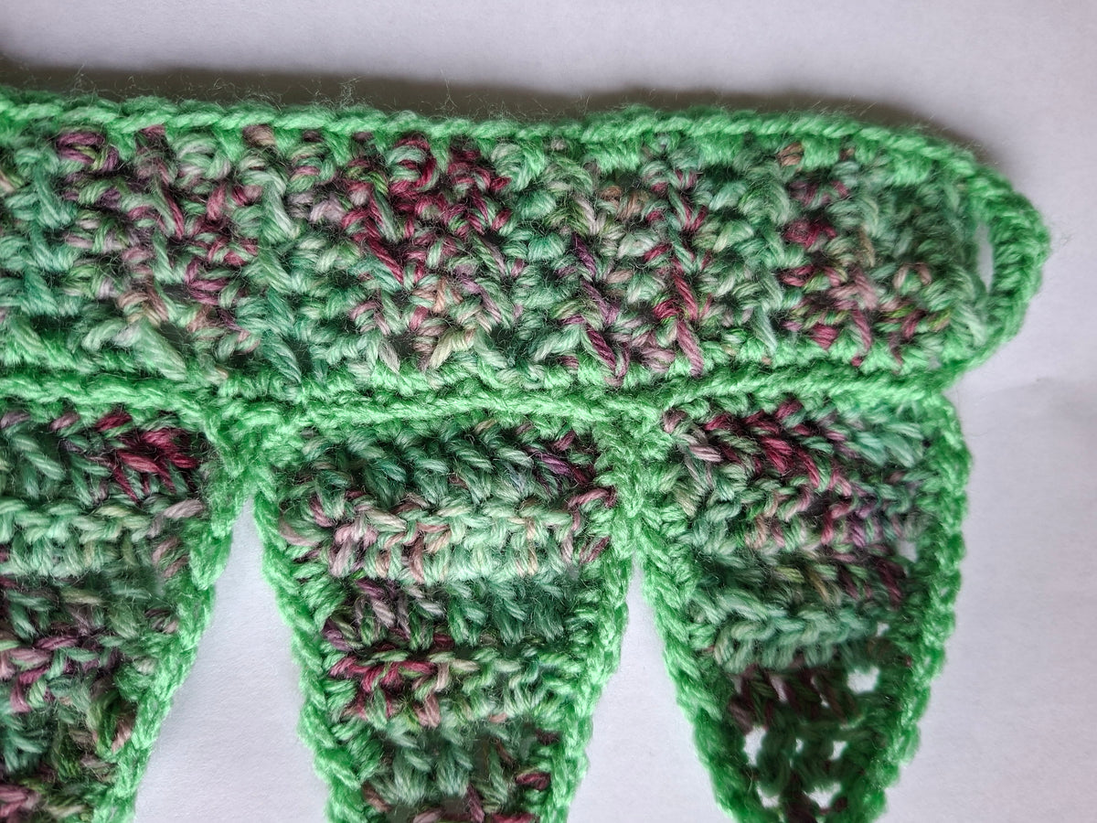 Crochet Pixie Jester Triangle Ankle Cuffs