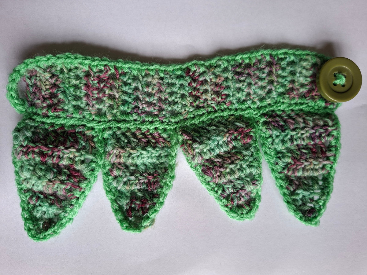 Crochet Pixie Jester Triangle Ankle Cuffs