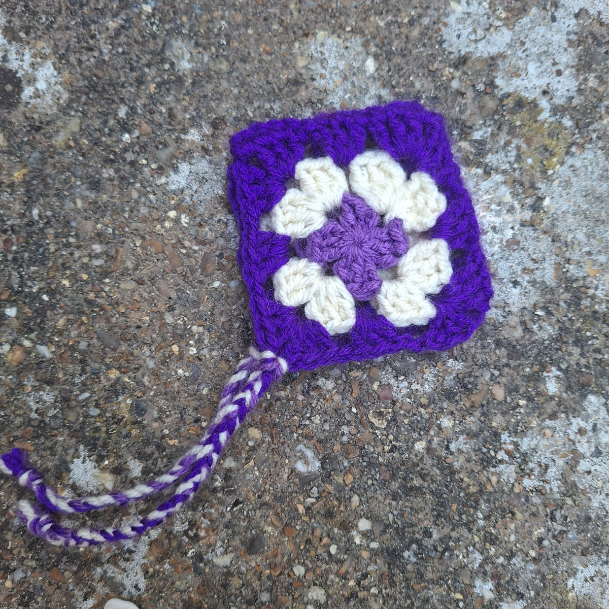 Crochet SMALL Plushie Granny Square Elvern Goblin Hood #3