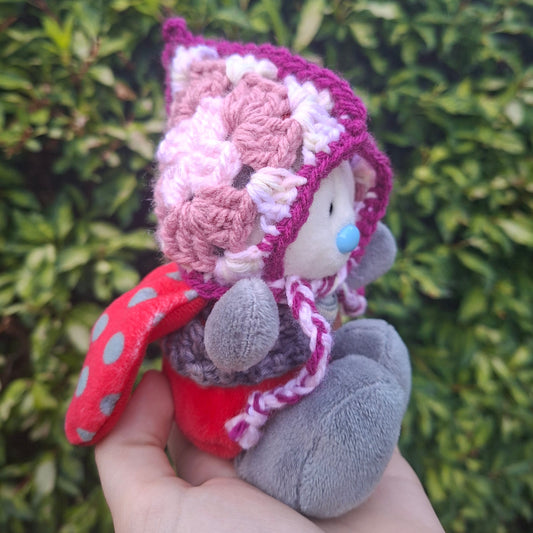 Crochet SMALL Plushie Granny Square Elvern Goblin Hood