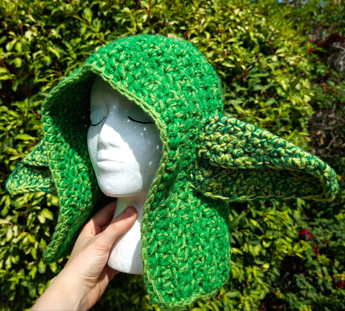 Green Mix Goblin Ear Hood Hat Cosplay