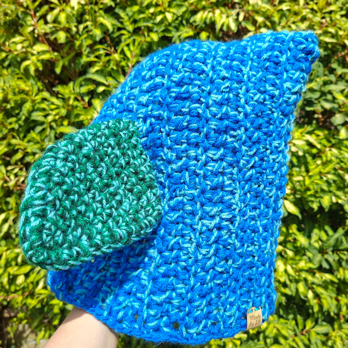 Blue & Green Mix Goblin Ear Hood Hat Cosplay