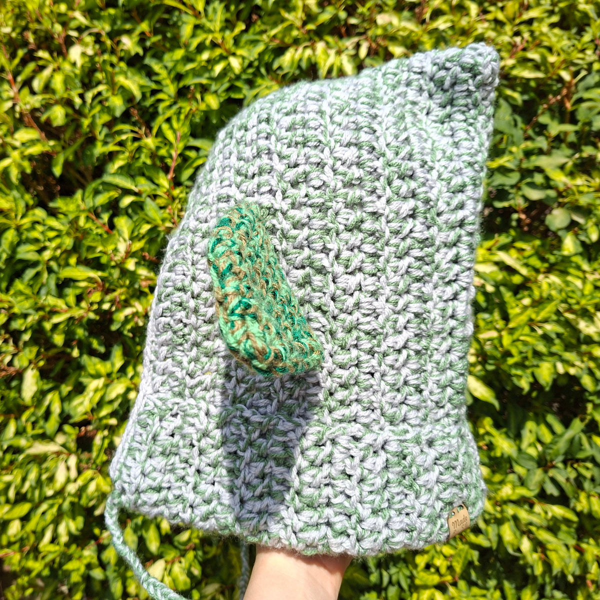 Grey & Green Mix Goblin Ear Hood Hat Cosplay