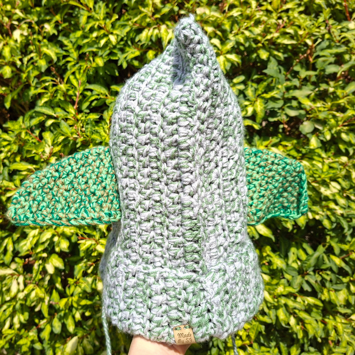 Grey & Green Mix Goblin Ear Hood Hat Cosplay