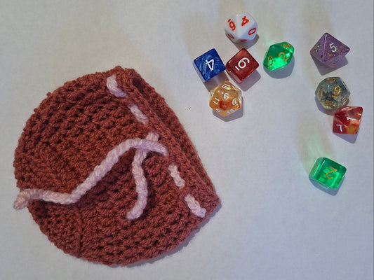 Simple Basic Solid Colour Dice Bag/Pouch Pink