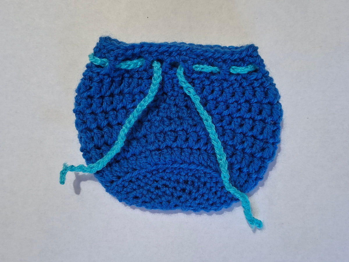 Simple Basic Solid Colour Dice Bag/Pouch Blue