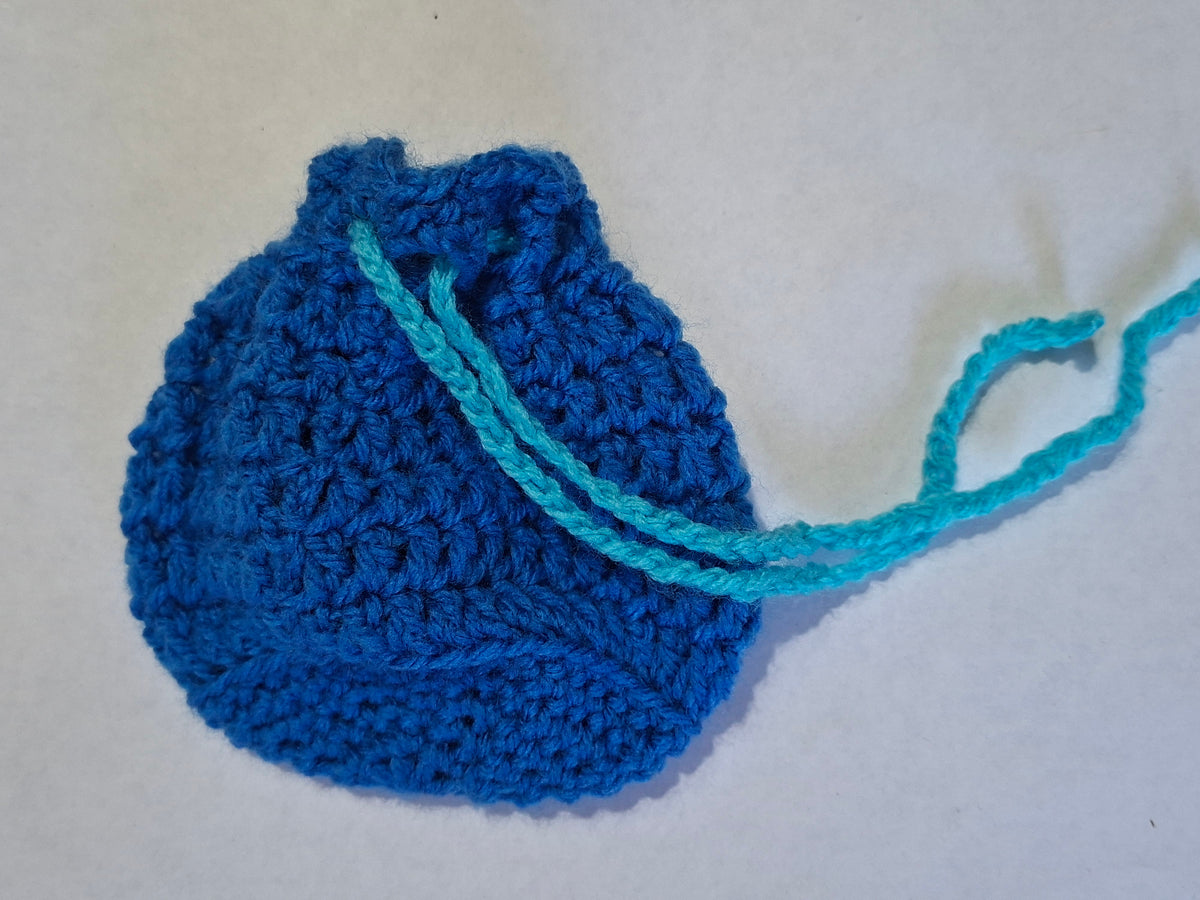 Simple Basic Solid Colour Dice Bag/Pouch Blue