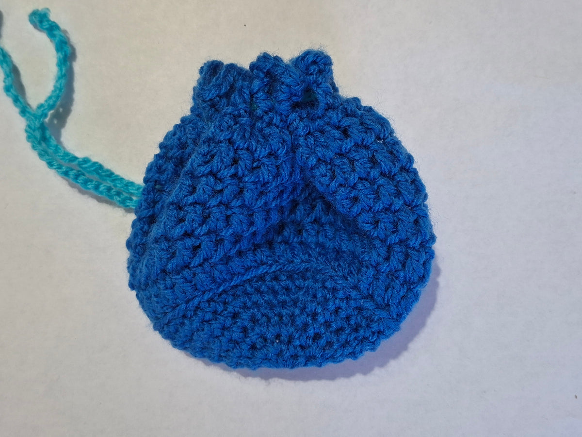 Simple Basic Solid Colour Dice Bag/Pouch Blue