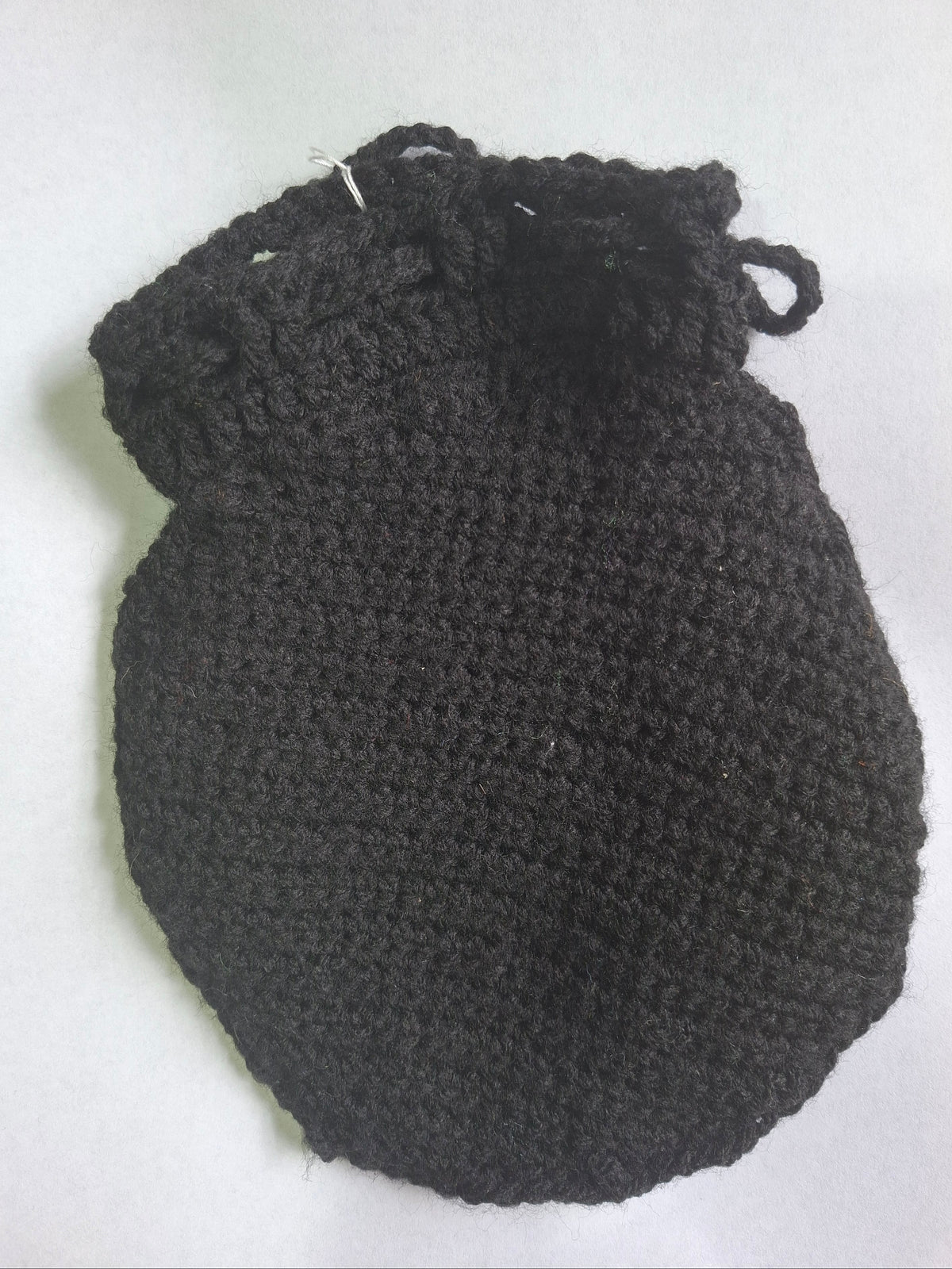 Handmade Crochet Creepy Eye Drawstring Dice Bag Pouch ONE OF A KIND