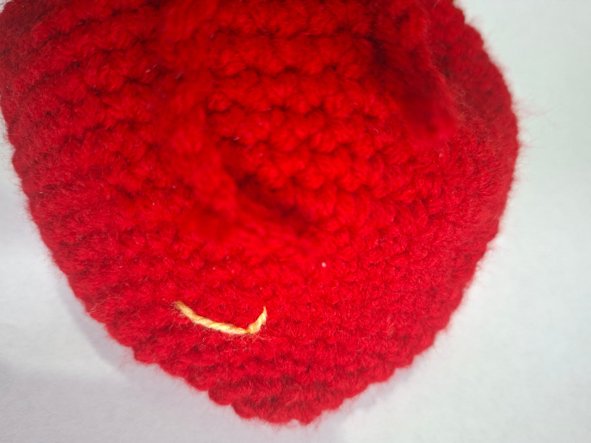Handmade Crochet RED Strawberry Belt Bag Pouch
