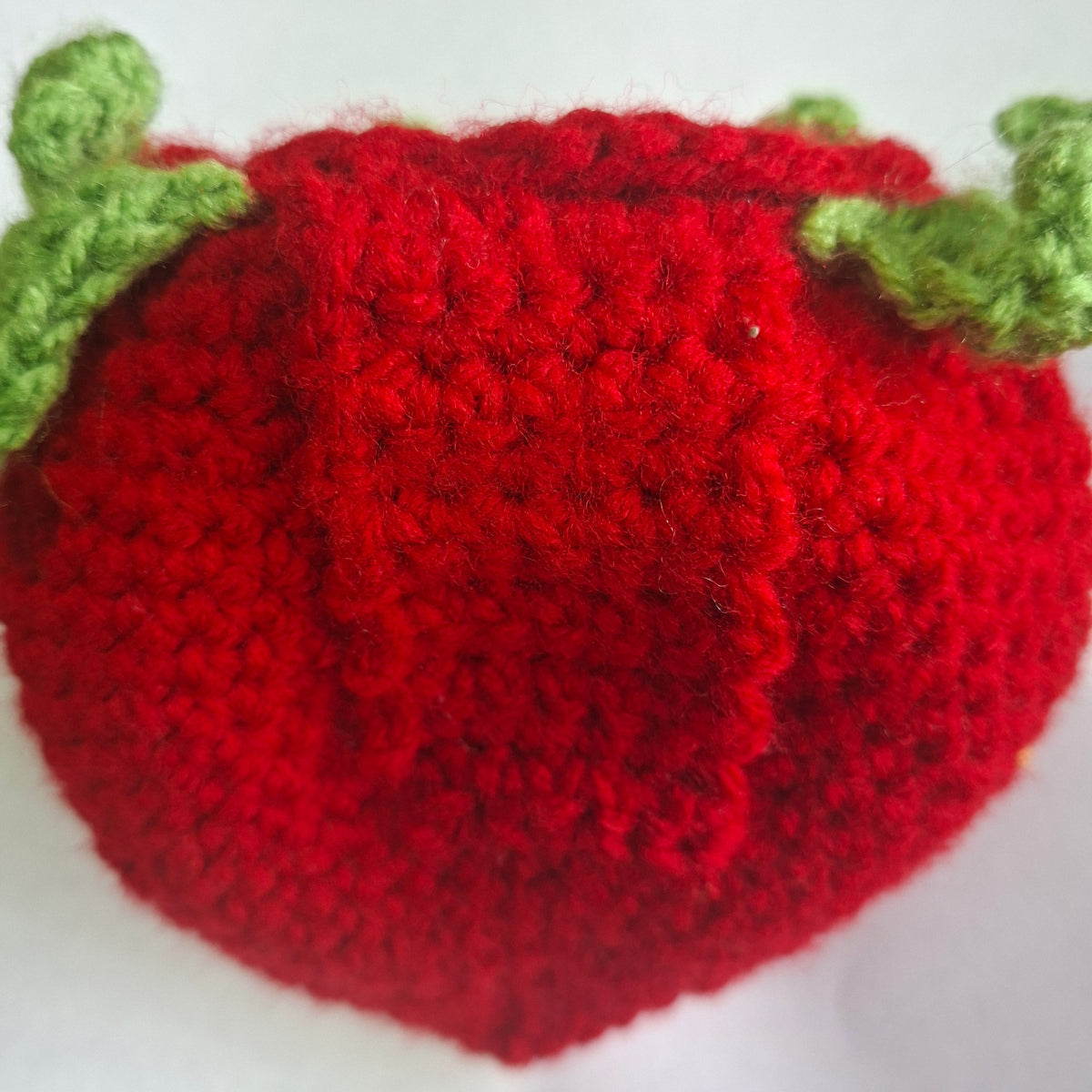 Handmade Crochet RED Strawberry Belt Bag Pouch