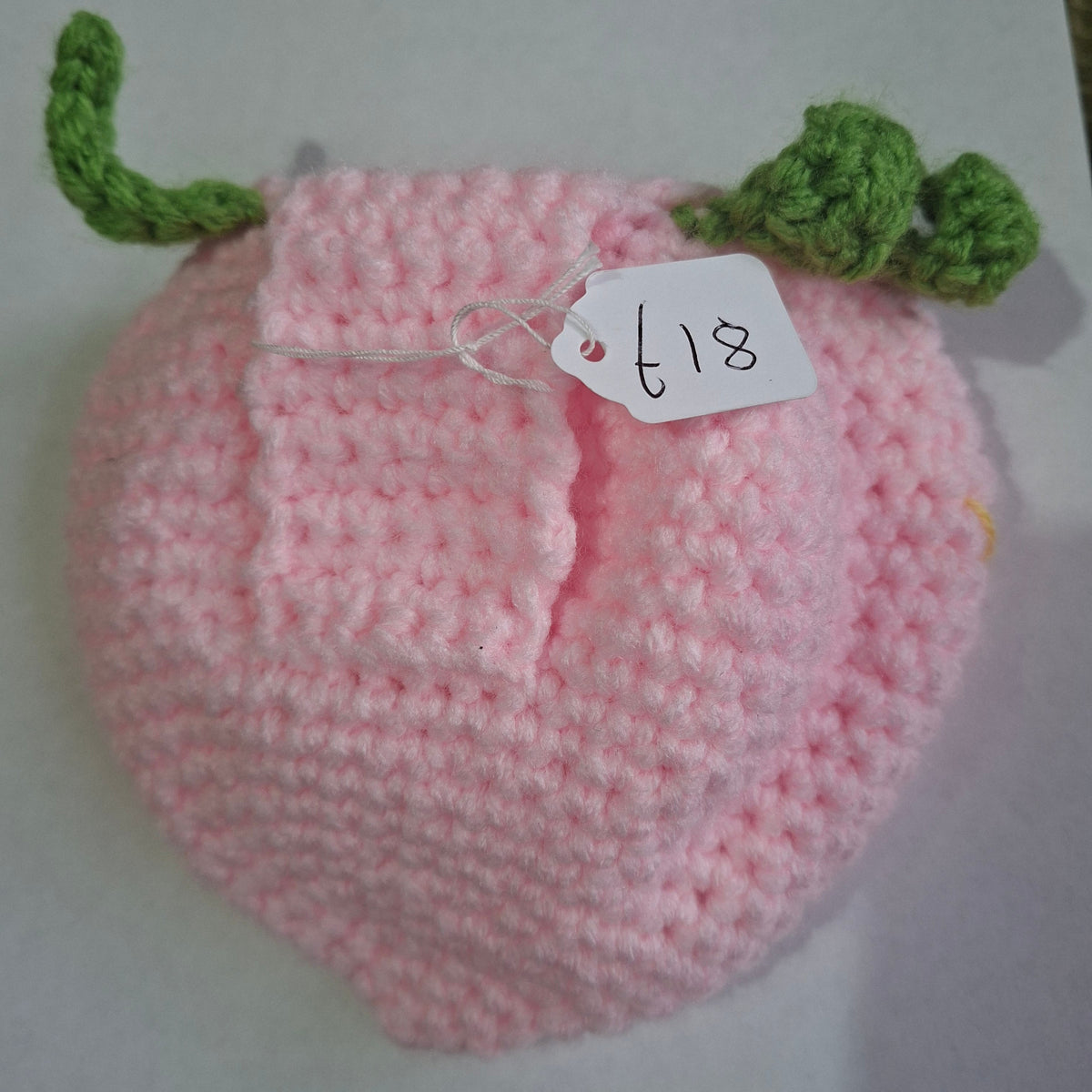 Handmade Crochet PINK Strawberry Belt Bag Pouch