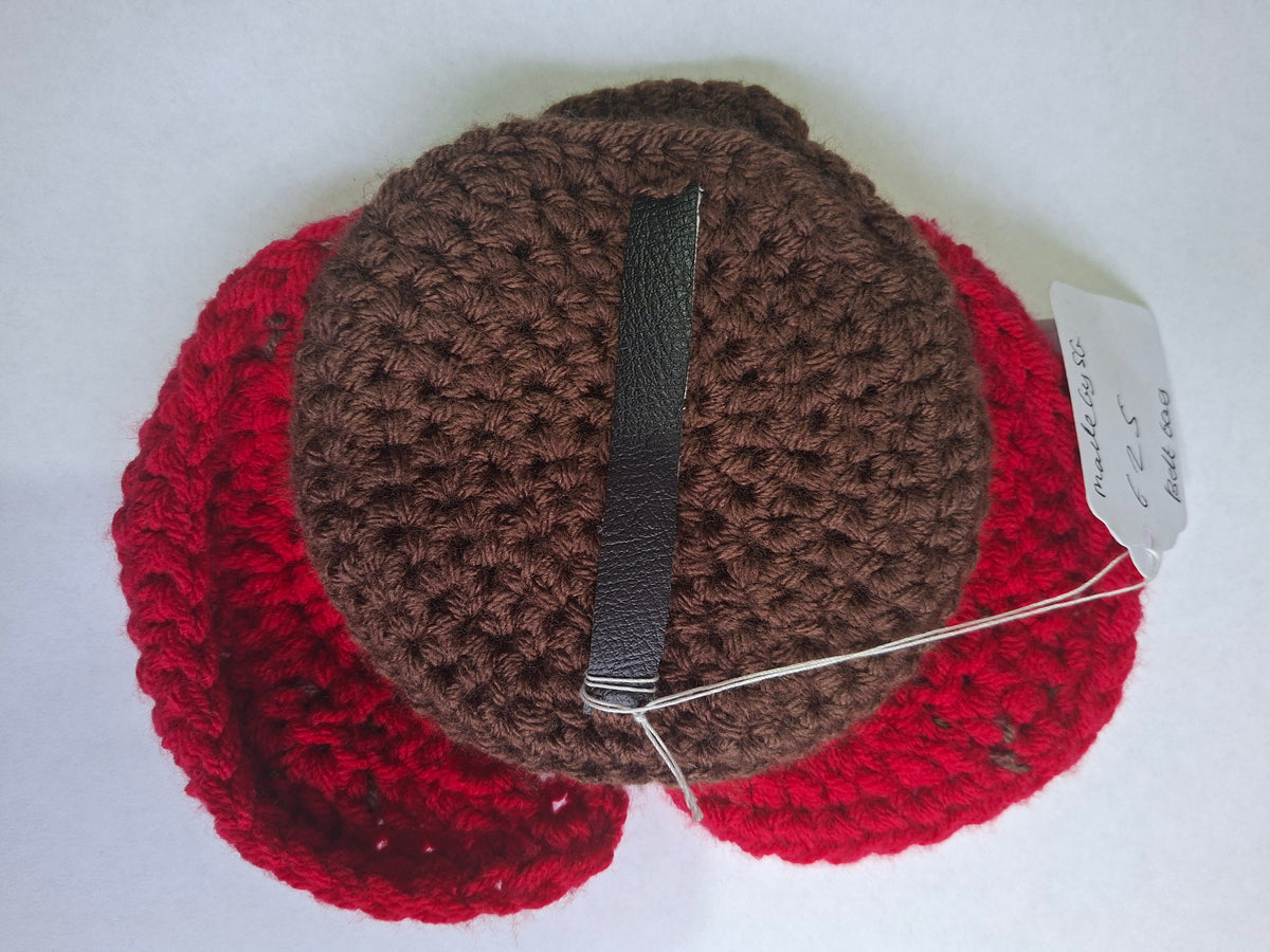 Handmade Crochet Ladybug Belt Pouch Trinket Bag
