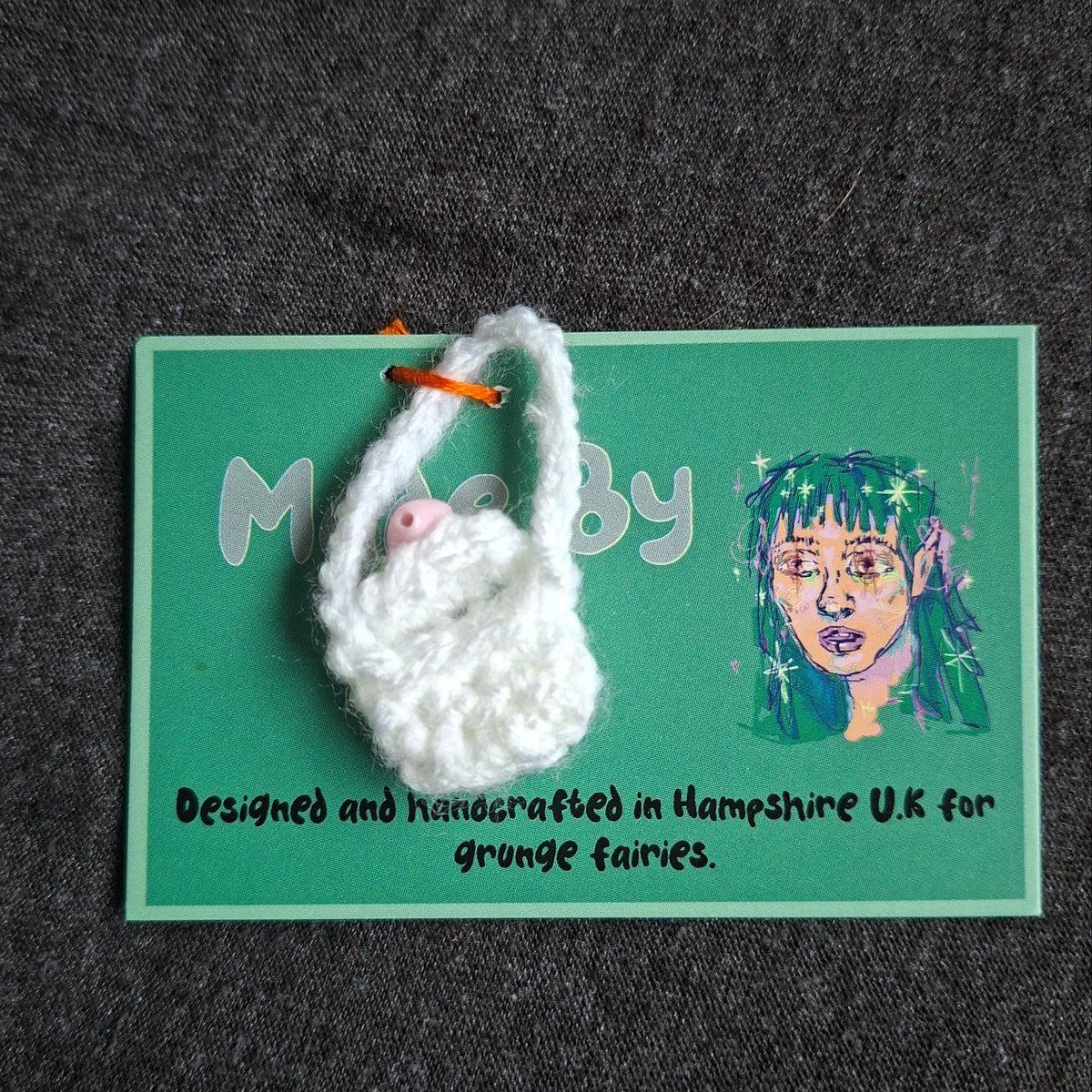 White x Pink Heart Bag Made To Fit Sonny Angels