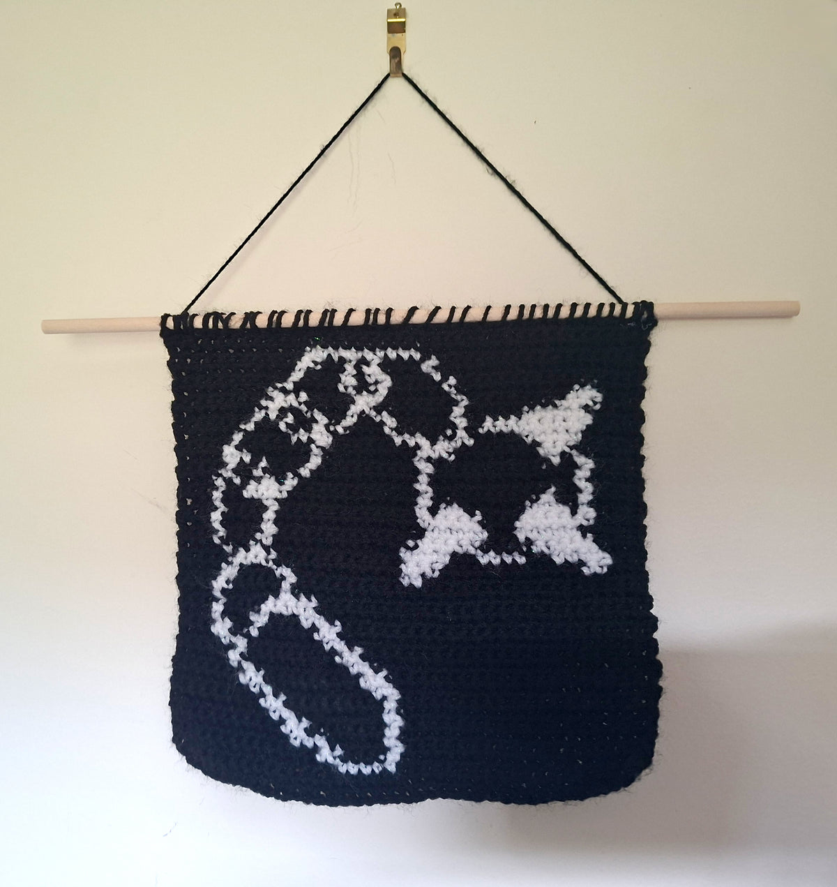 Crochet Medieval Chain Flail Tapestry