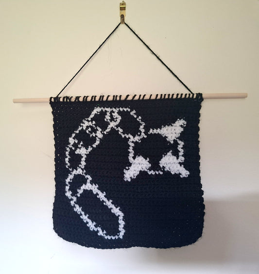 Crochet Medieval Chain Flail Tapestry