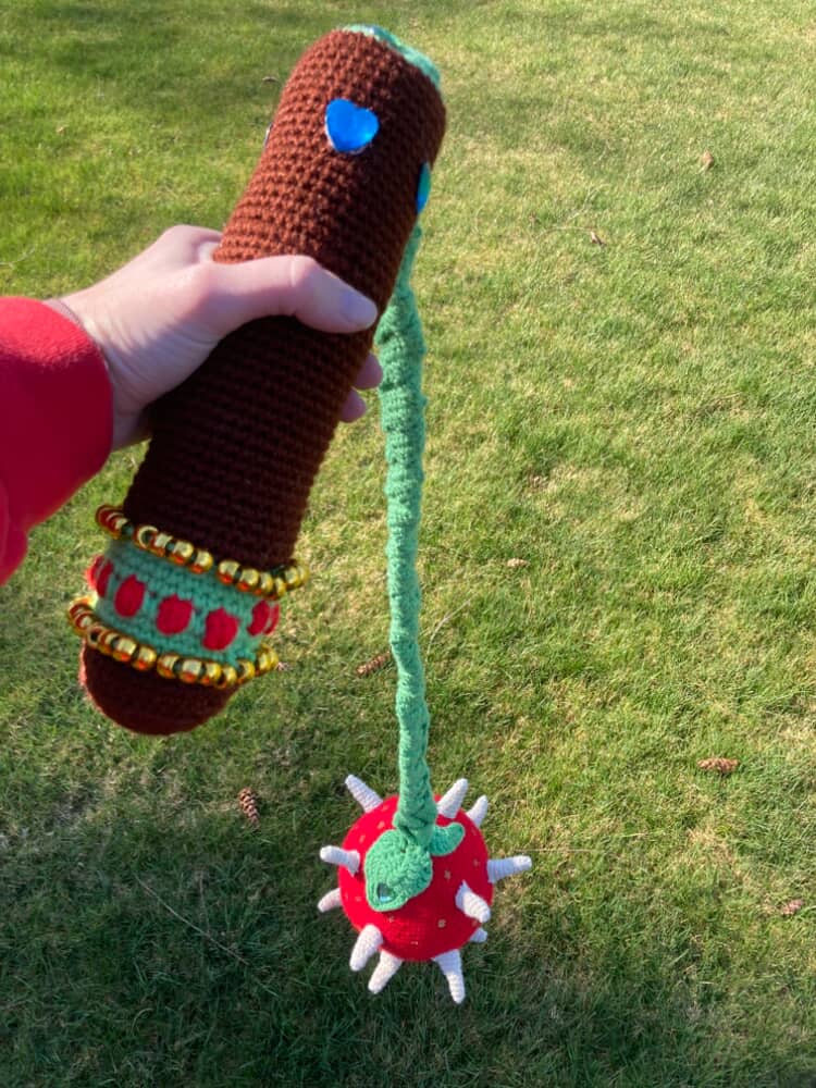 CROCHET PATTERN: Strawberry Flail