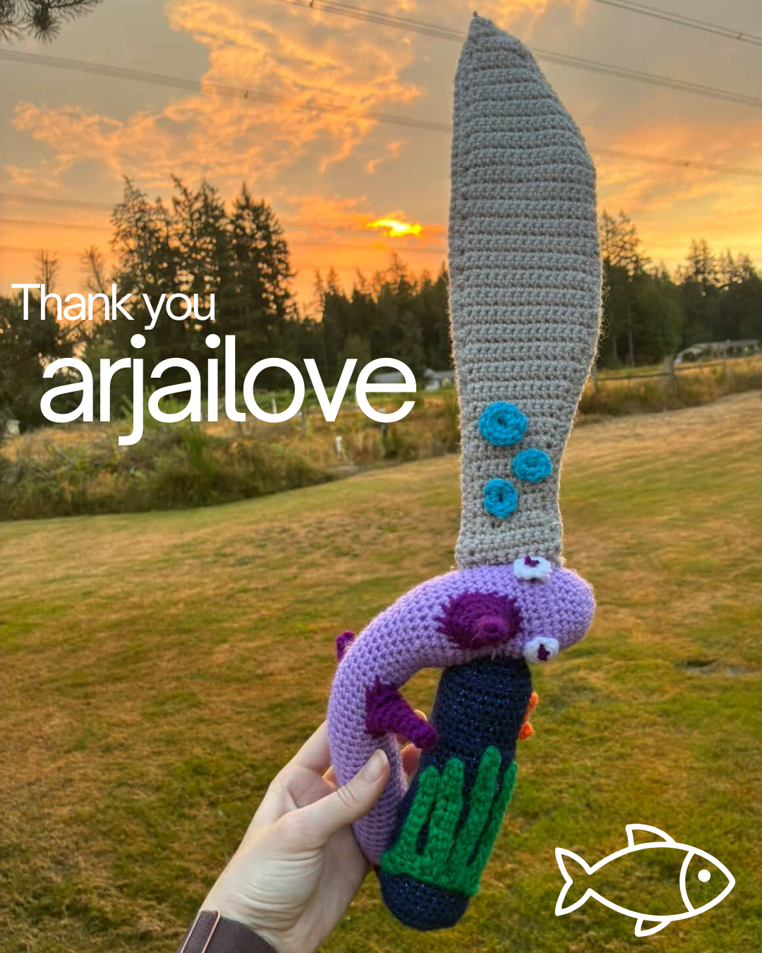 Protector Of The Ocean Dagger (CROCHET PATTERN)
