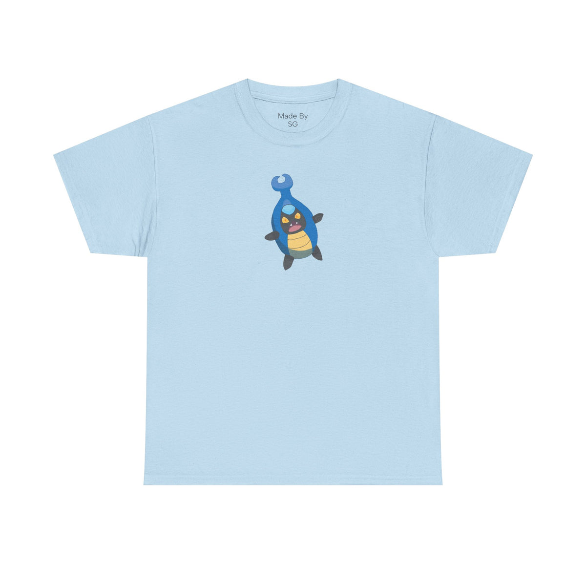 Cute Blue Beetle Bug Graphic Unisex Heavy Cotton Tee - Perfect for Bug Lovers