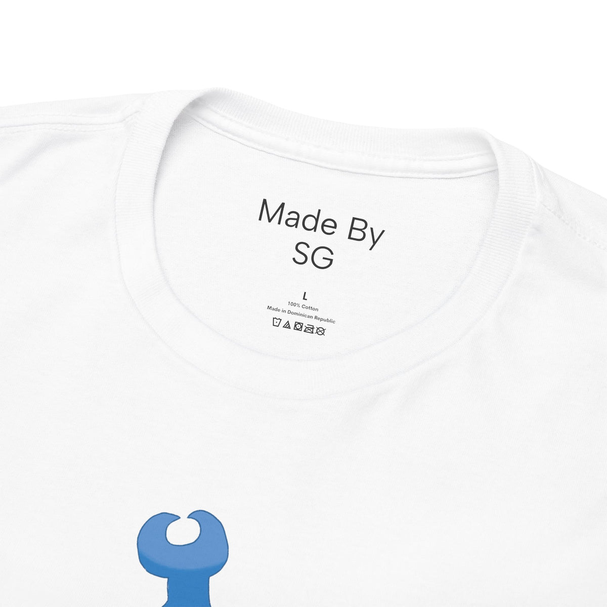 Cute Blue Beetle Bug Graphic Unisex Heavy Cotton Tee - Perfect for Bug Lovers
