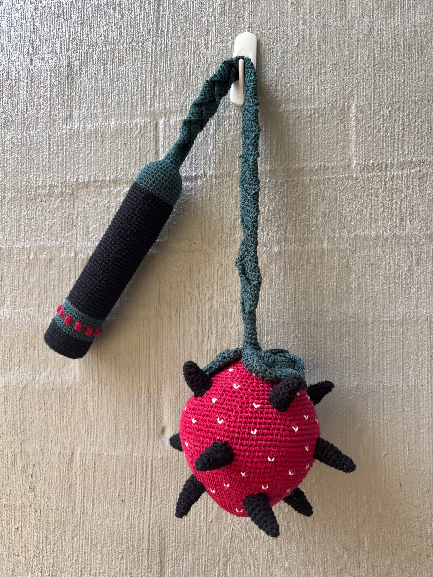 CROCHET PATTERN: Strawberry Flail