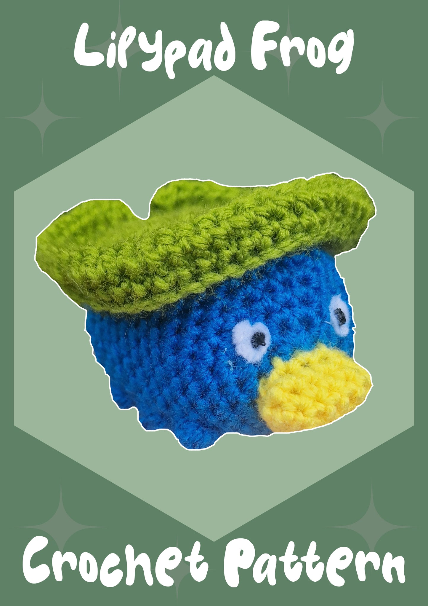 CROCHET PATTERN Crochet Small  Lillypad Frog Animal Pattern Amigurumi