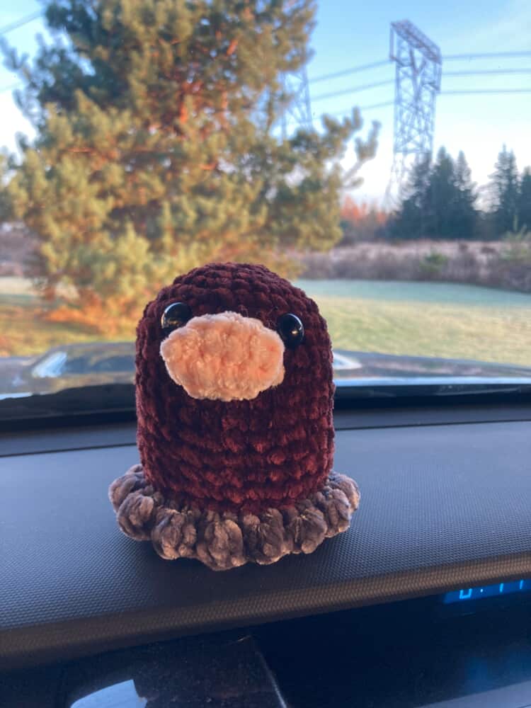 CROCHET PATTERN: Ground Diglett Mole Plush