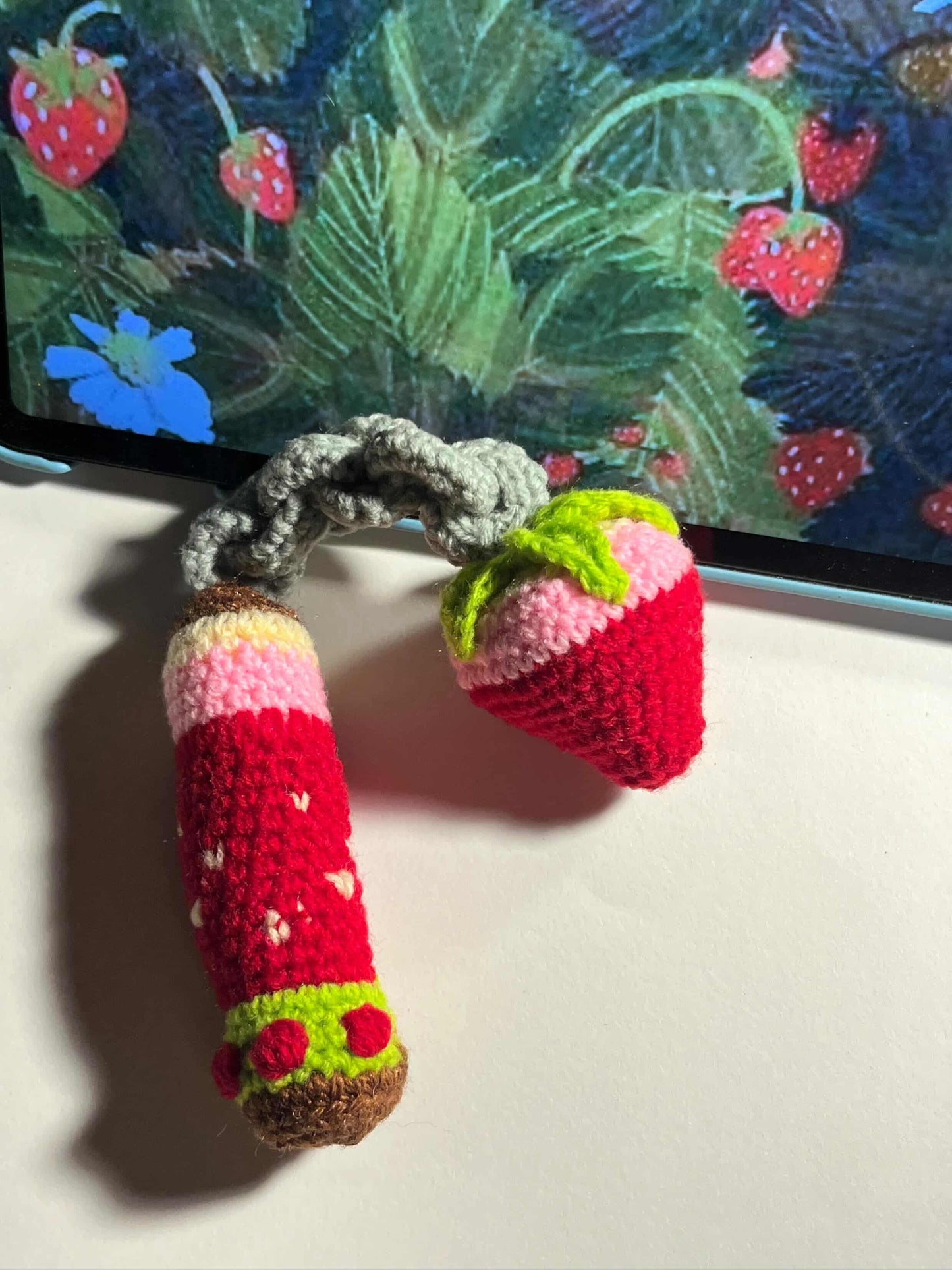 CROCHET PATTERN: Mini Flail + Strawberry Flail