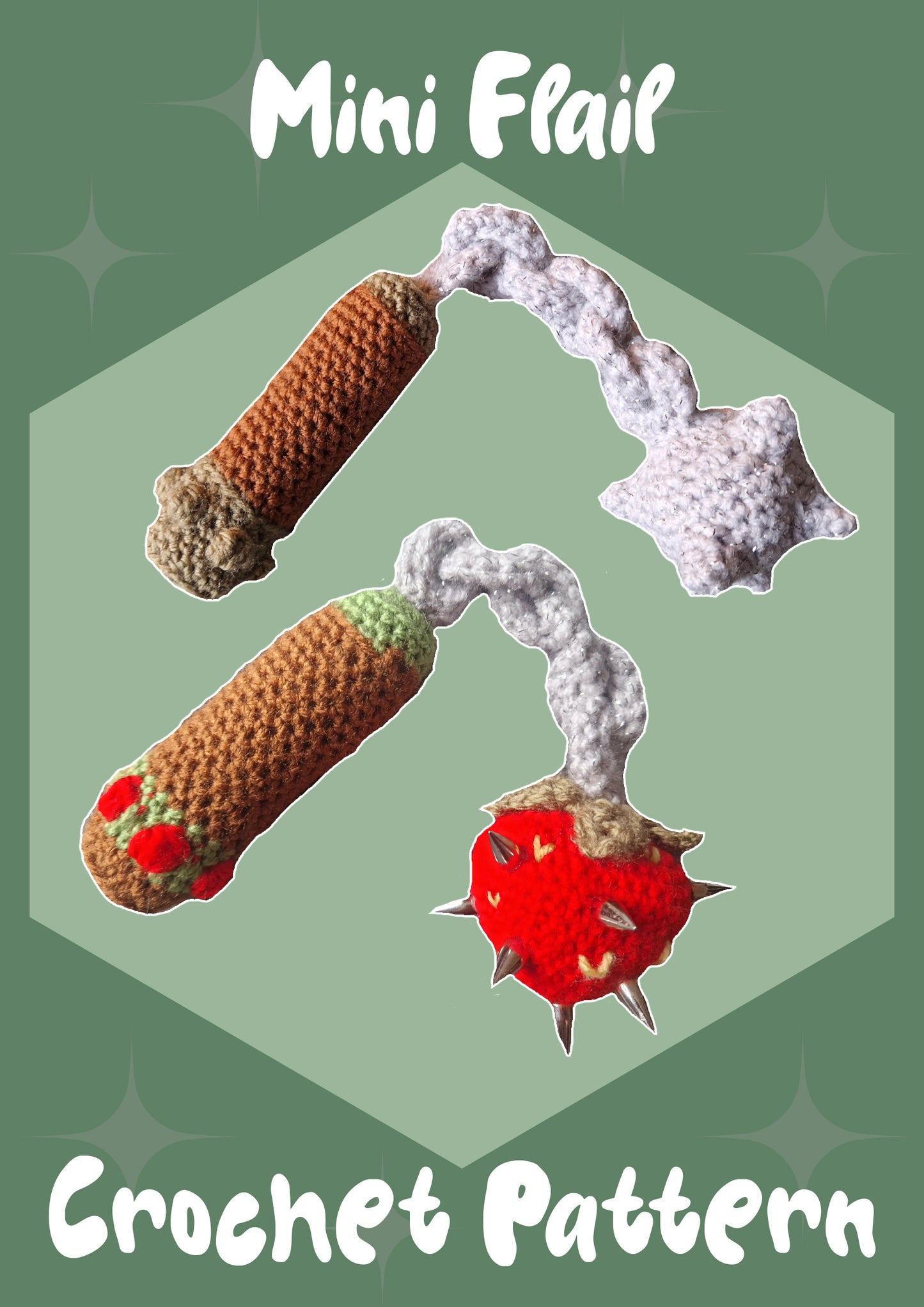 CROCHET PATTERN: Mini Flail + Strawberry Flail