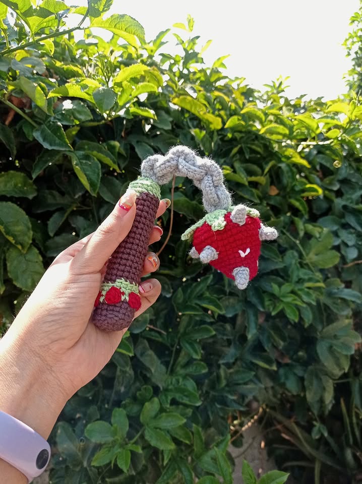 CROCHET PATTERN: Mini Flail + Strawberry Flail