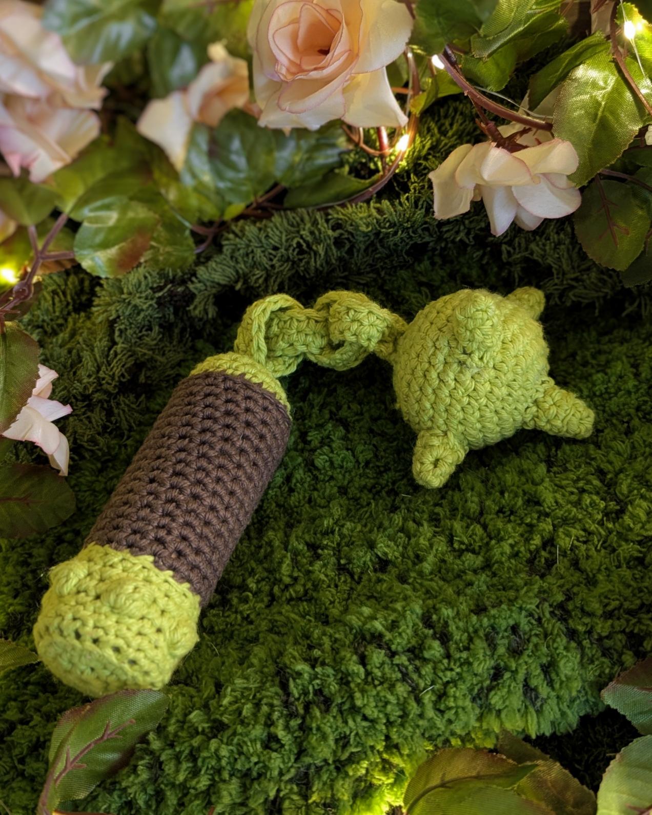 CROCHET PATTERN: Mini Flail + Strawberry Flail
